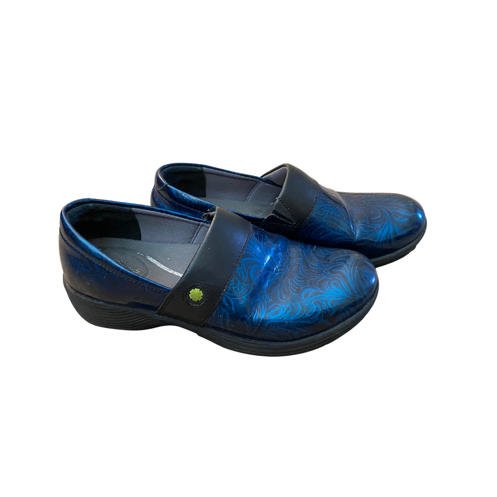 Dansko Work Wonders Women's Size 37 US 7 Blue Nursing Shoes Clogs Slip On